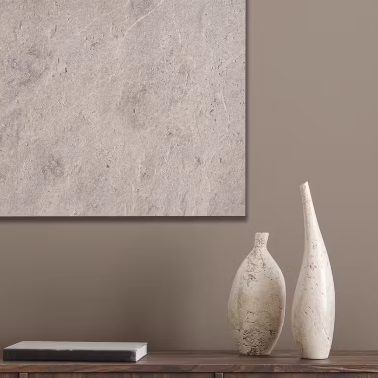 Textuur - Steen - Patroon - Rustiek - Beige PET vilt klein -sfeer6_closeup