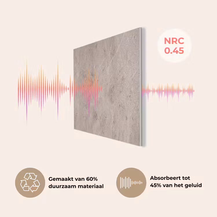 Textuur - Steen - Patroon - Rustiek - Beige PET vilt klein -USP_NL