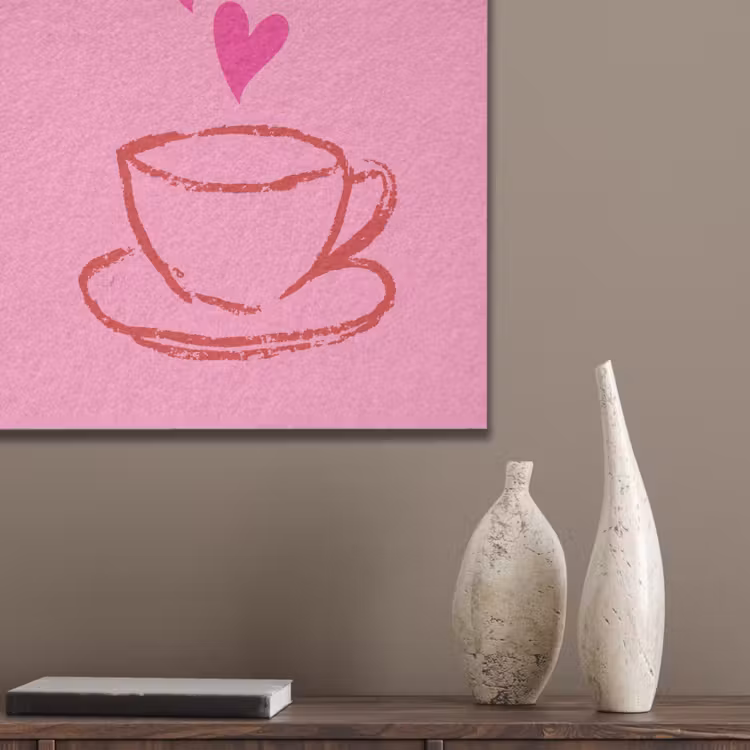 Thee - Roze - Valentijn - Tekst PET vilt klein -sfeer6_closeup