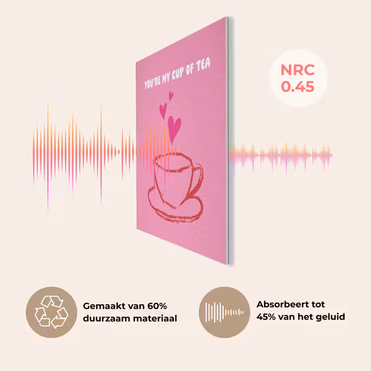 Thee - Roze - Valentijn - Tekst PET vilt klein -USP_NL