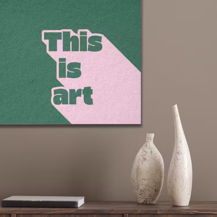 This is art - Schaduw - Roze PET vilt klein -sfeer6_closeup