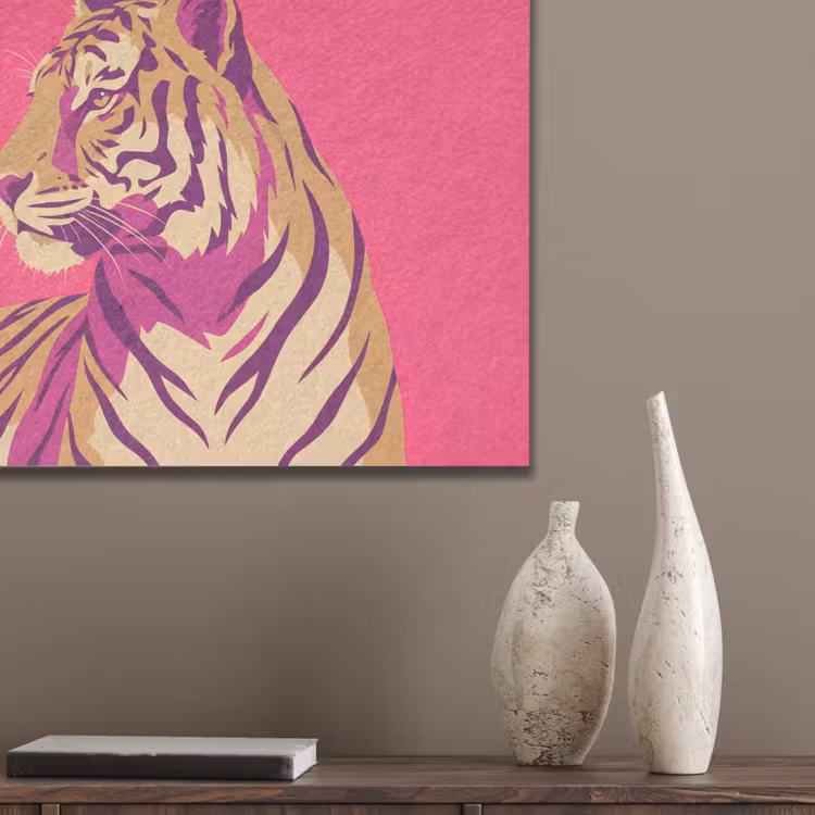 Tijger - Modern - Neon PET vilt klein -sfeer6_closeup