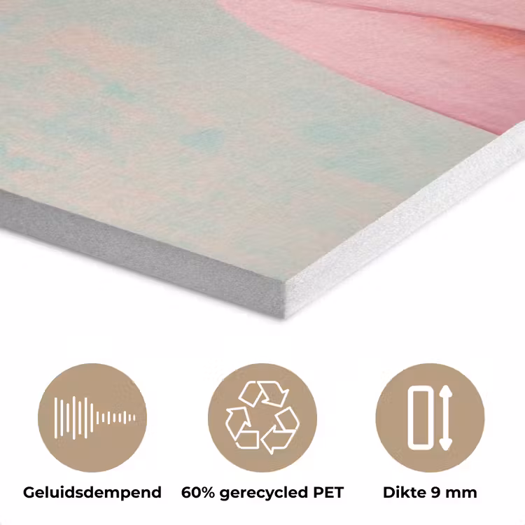 Tijger - Strik - Jasje - Roze PET vilt klein -closeup_NL