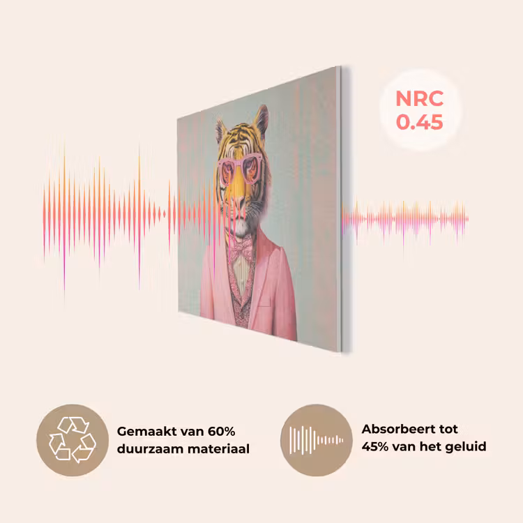 Tijger - Strik - Jasje - Roze PET vilt klein -USP_NL