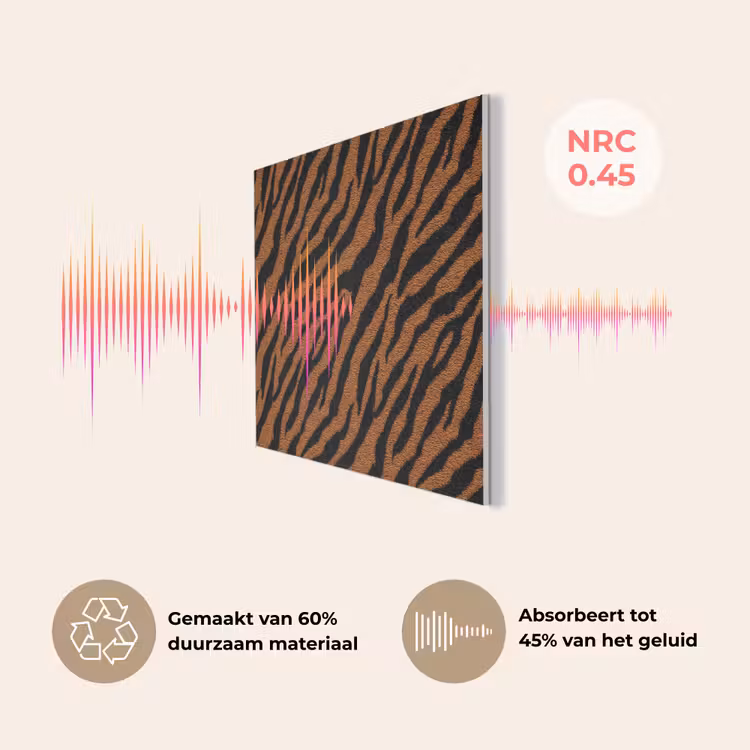Tijger - Zwart - Vacht PET vilt klein 837 -USP_NL