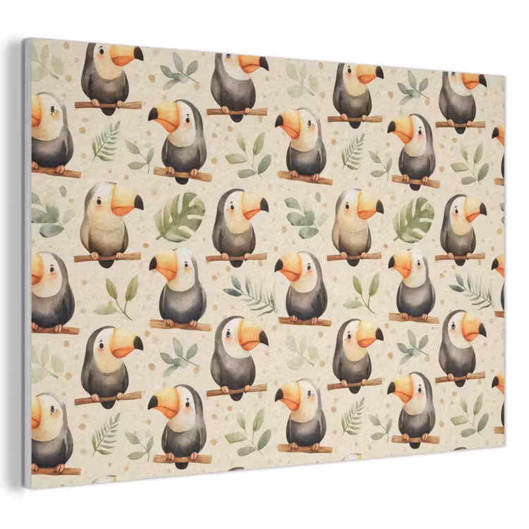 Toekans - Exotisch - Kleurrijk PET vilt klein 837 -3d