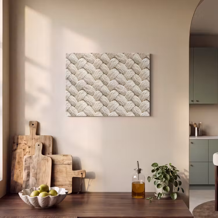 Touw - Gebreid - Beige PET vilt klein 837 -sfeer2