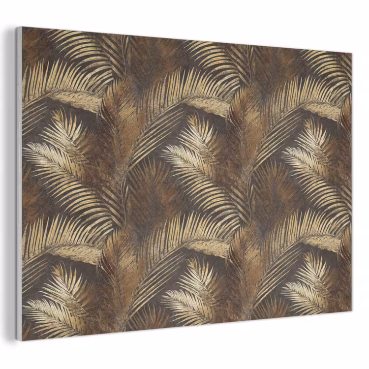 Tropisch - Bladeren - Goud PET vilt klein 837 -3d