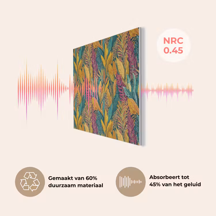 Tropische - Botanisch - Patroon - Kleurrijk - Exotisch PET vilt klein 837 -USP_NL