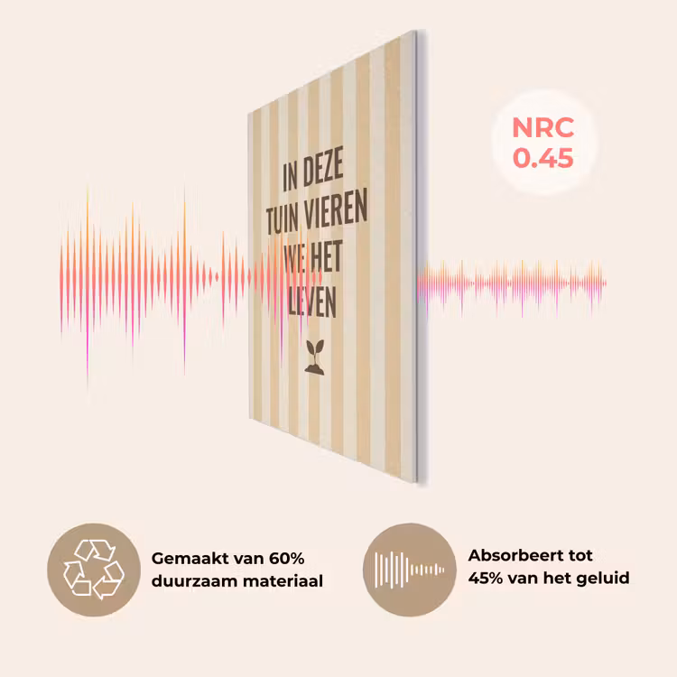 Tuin - Quote - Strepen - Zomer PET vilt klein -USP_NL