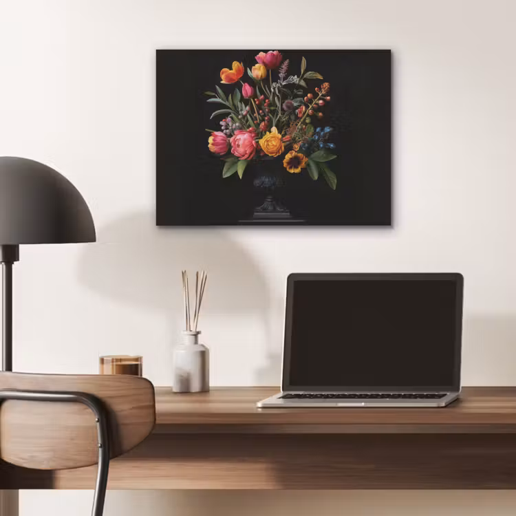 Tulpen - Bessen - Boeket - Vaas PET vilt klein -sfeer5
