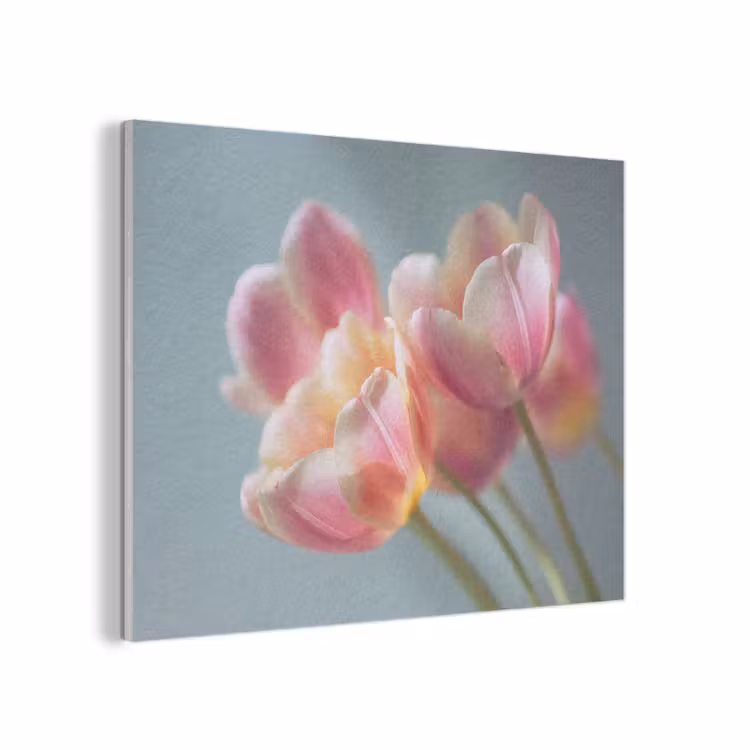 Tulpen - Roze - Stelen PET vilt klein -3d