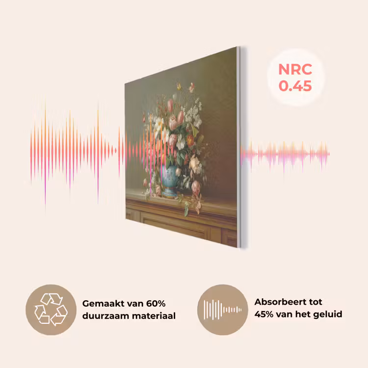 Vaas - Pastel - Kleuren - Bloemen PET vilt klein -USP_NL
