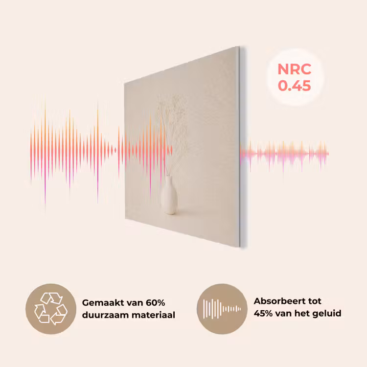 Vaas - Takken - Bloemetjes - Wit PET vilt klein -USP_NL