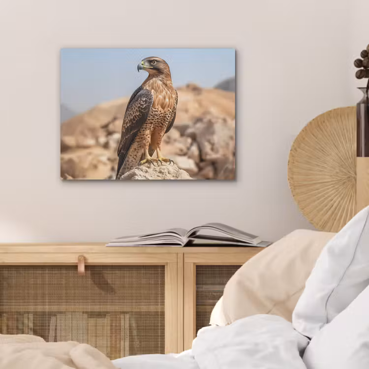 Valk - Vogel - Rots - Macht PET vilt klein -sfeer3
