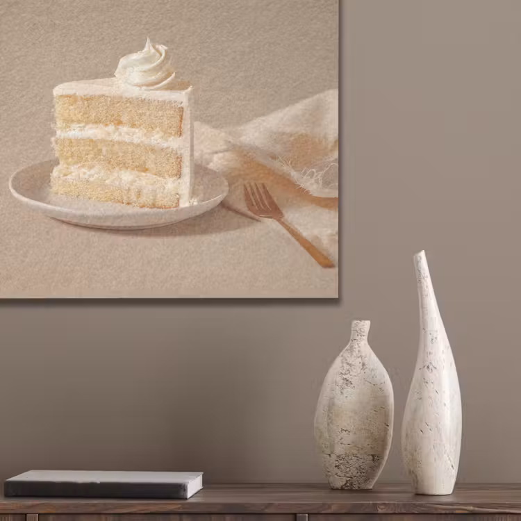 Vanilletaart - Cake - Romig PET vilt klein -sfeer6_closeup