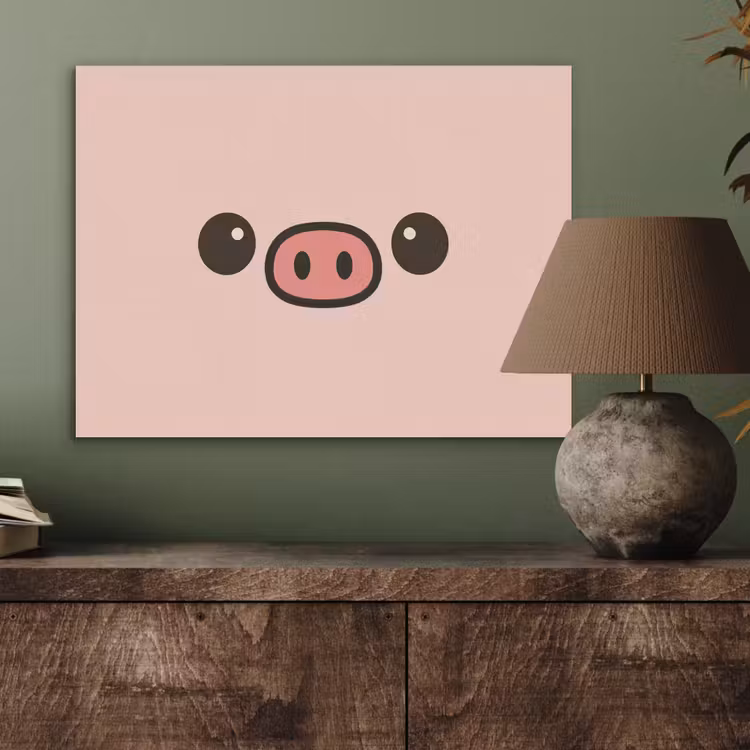 Varken - Roze - Minimalistisch PET vilt klein -sfeer2