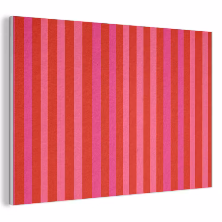 Verticaal - Strepen - Roze PET vilt klein 837 -3d