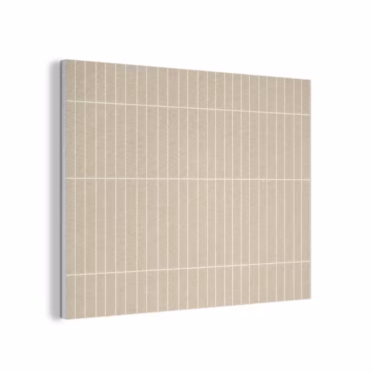 Verticaal - Wandtegel - Crème - Beige PET vilt klein 837 -3d