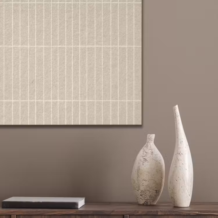 Verticaal - Wandtegel - Crème - Beige PET vilt klein 837 -sfeer6_closeup
