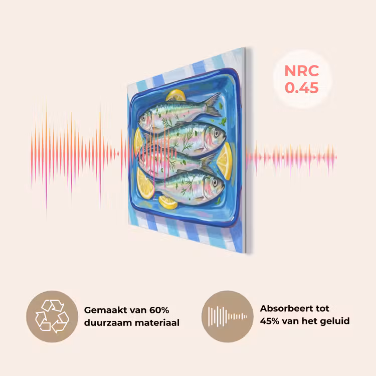 Vis - Citroen - Kruiden - Eten - Blauw PET vilt klein -USP_NL