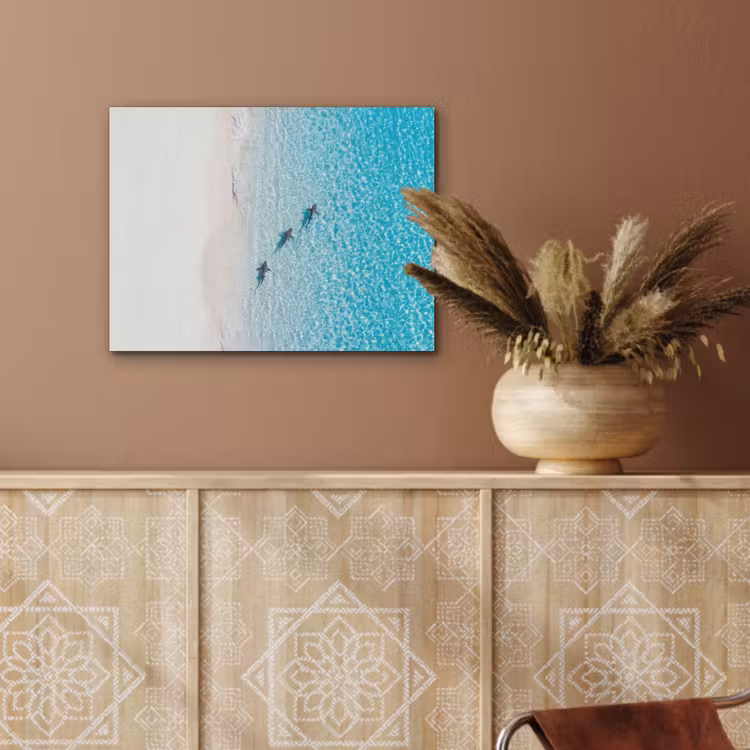 Vis - Oceaan - Strand - Turquoise - Natuur PET vilt klein -sfeer4