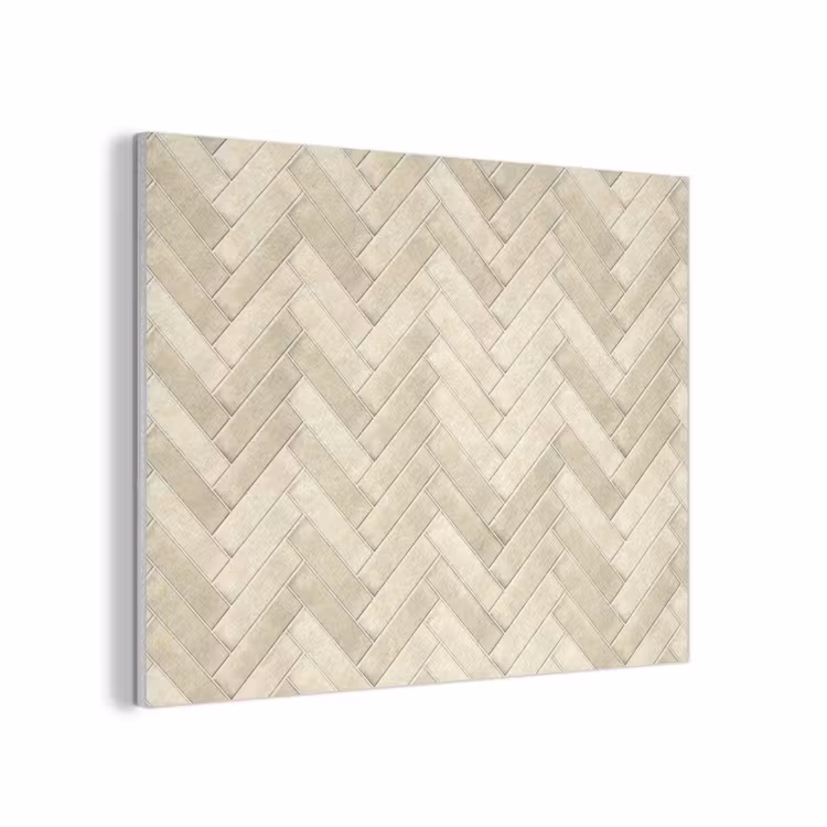 Visgraat - Wandtegel - Licht Beige PET vilt klein 837 -3d