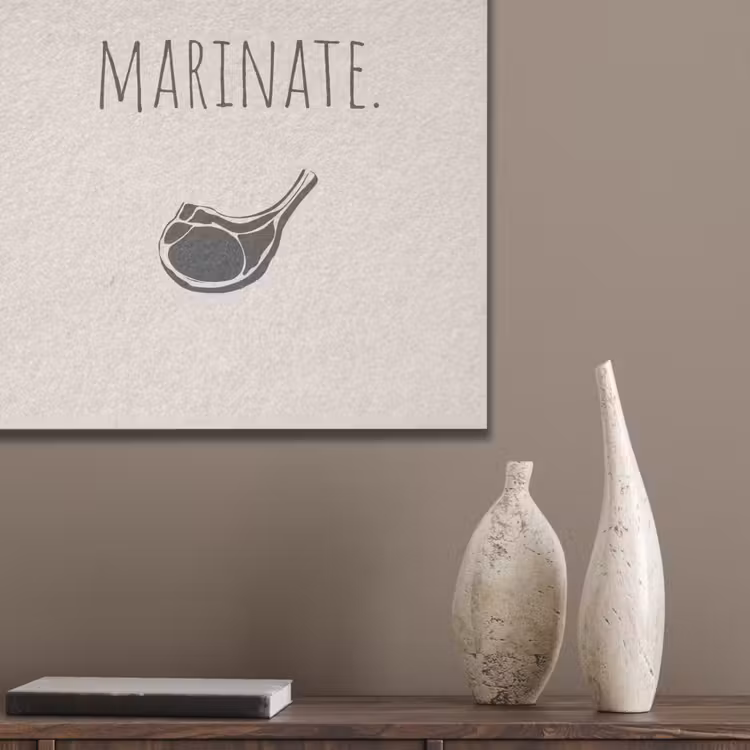 Vlees - Minimalistisch - Beige - Quote PET vilt klein -sfeer6_closeup