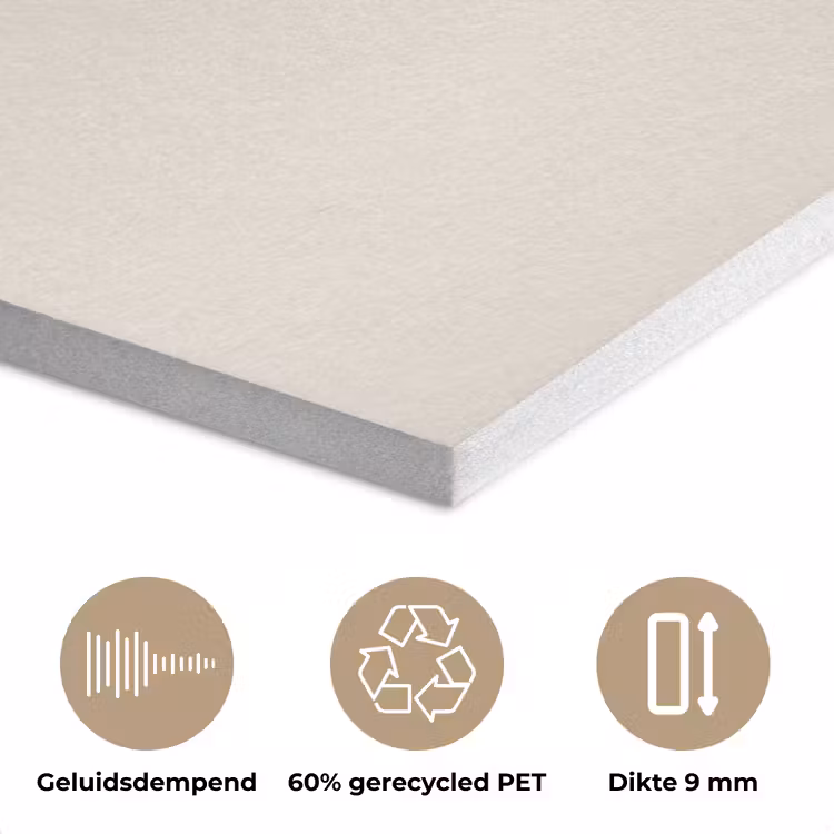 Vlees - Minimalistisch - Beige - Quote PET vilt klein -closeup_NL