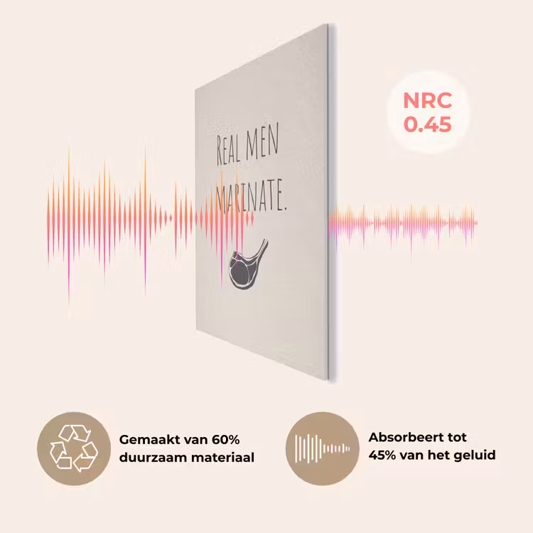 Vlees - Minimalistisch - Beige - Quote PET vilt klein -USP_NL