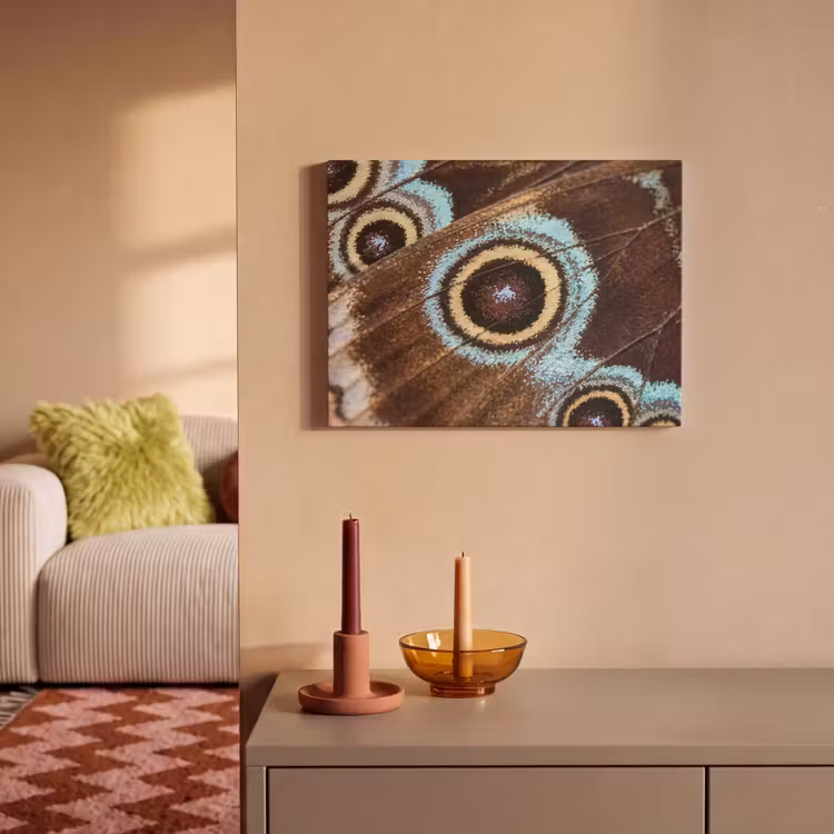 Vleugels - Vlinder - Blauw PET vilt klein -sfeer1