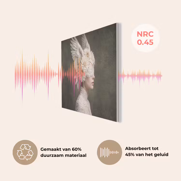 Vleugels - Vrouw - Wit PET vilt klein -USP_NL