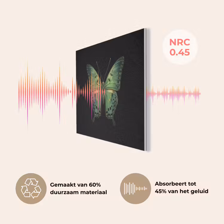 Vlinder - Groen - Diepte PET vilt klein -USP_NL