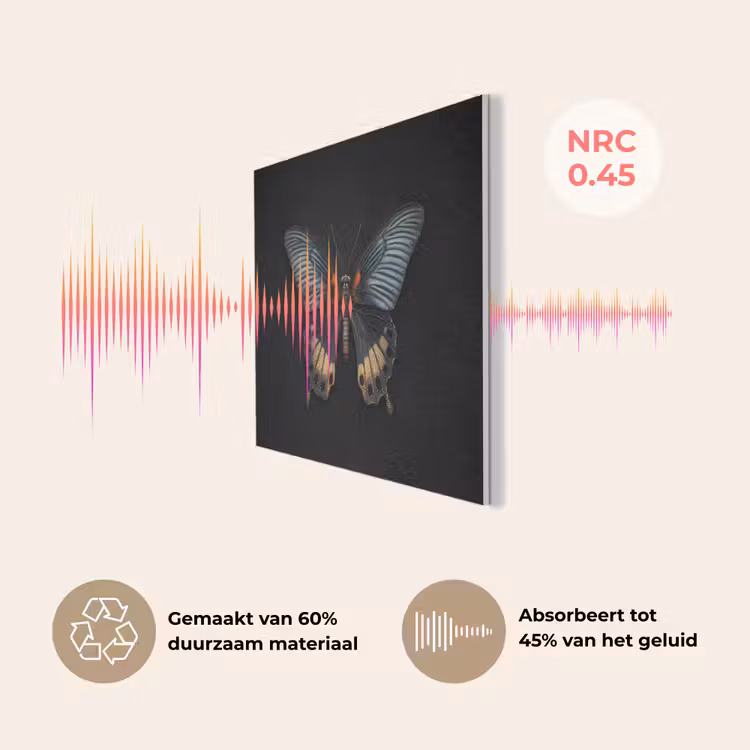 Vlinder - Metaalachtig - Geometrisch patroon PET vilt klein -USP_NL