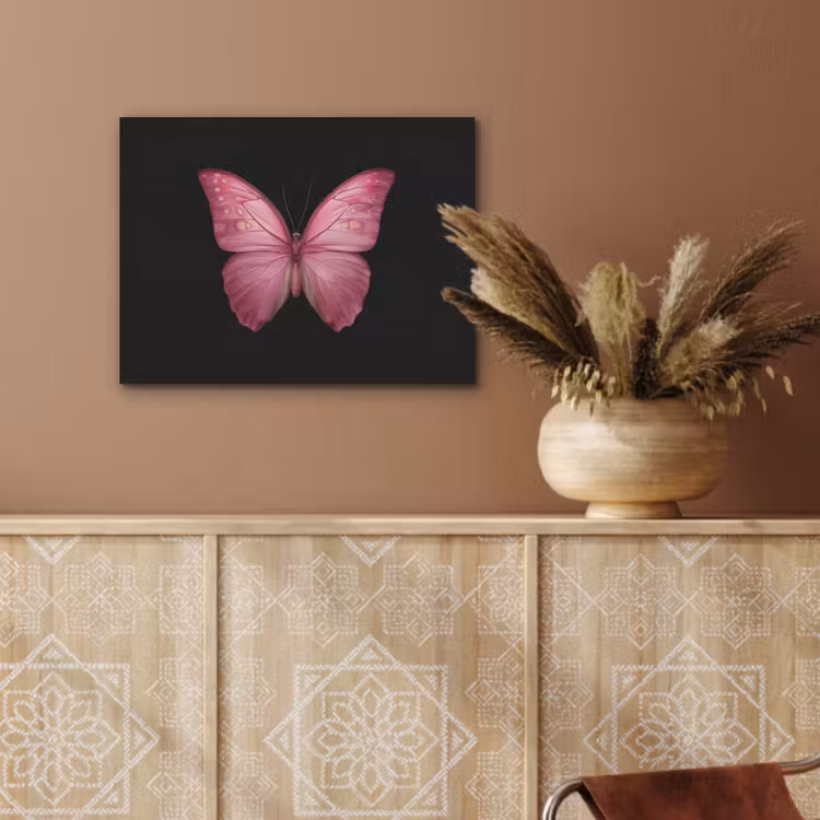 Vlinder - roze - Elegant PET vilt klein -sfeer4