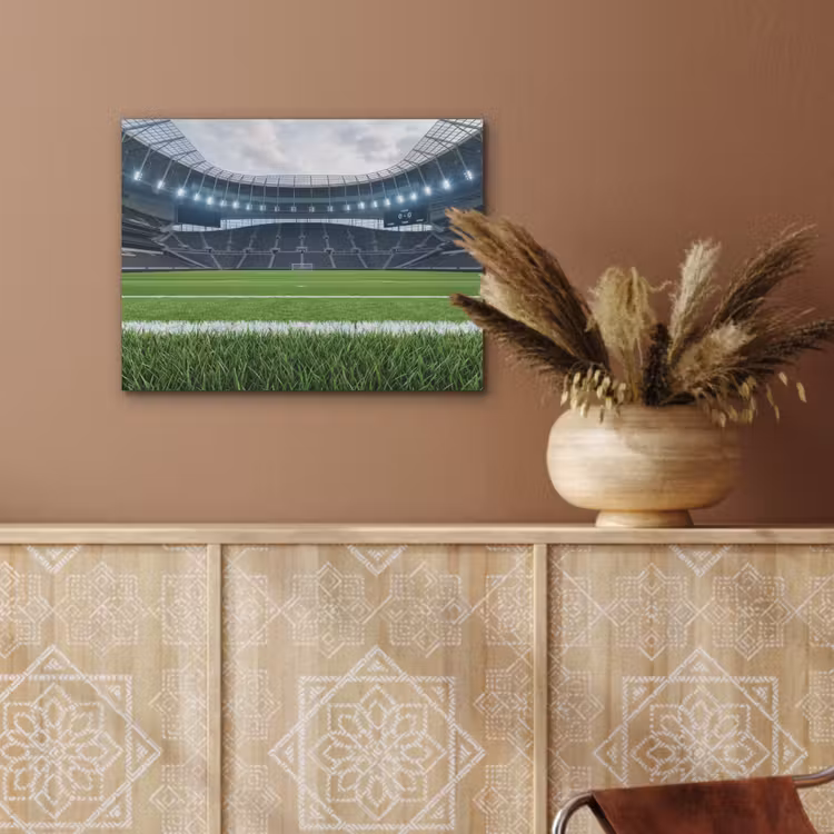 Voetbal - Stadion - Sport - Groen PET vilt klein -sfeer4