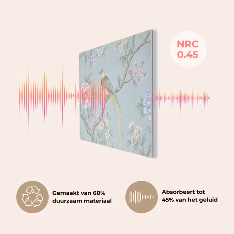 Vogel - Bloemen - Kleurrijk PET vilt klein -USP_NL