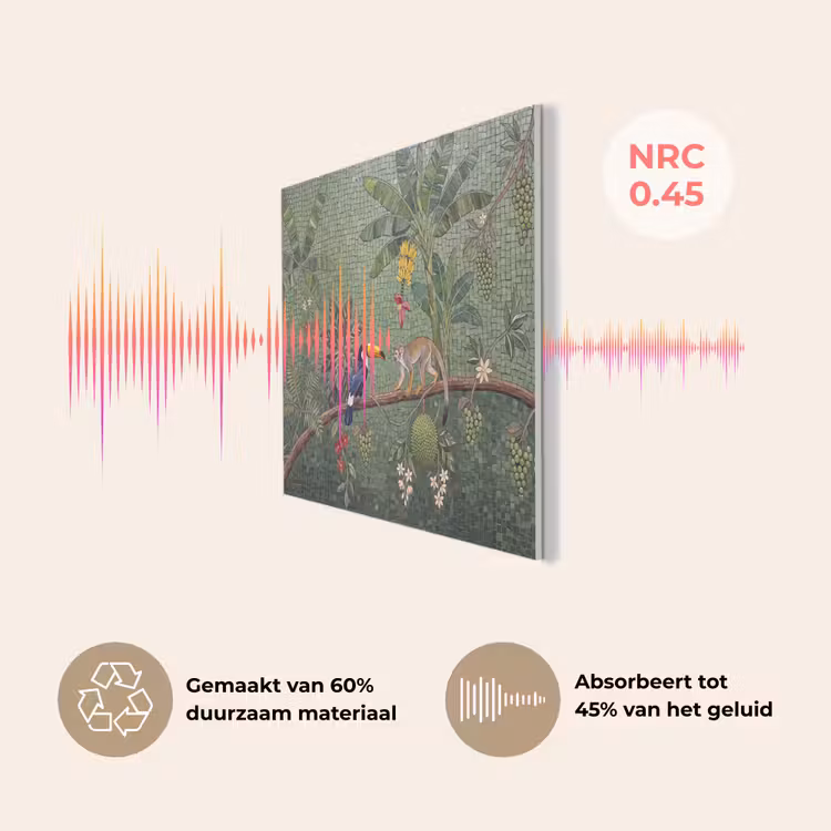 Vogel - Dier - Jungle - Mozaïek - Natuur PET vilt klein -USP_NL