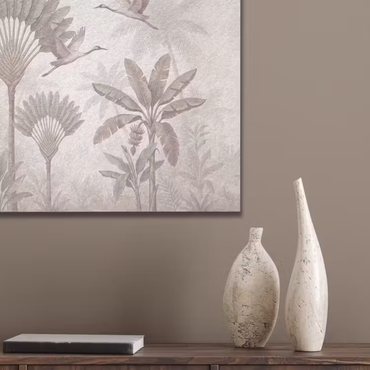 Vogel - Tropisch - Jungle - Natuur - Beige PET vilt klein -sfeer6_closeup
