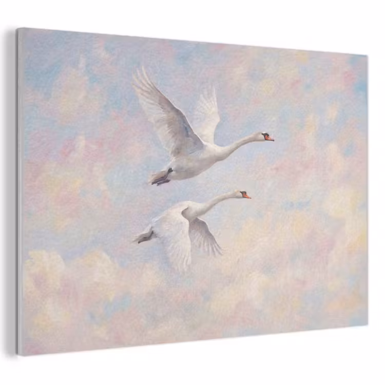 Vogel - Vliegend - Lucht - Modern - Pastel PET vilt klein -3d