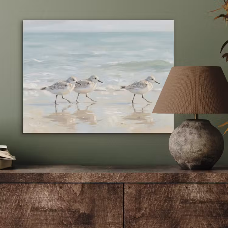 Vogels - Strand - Zee PET vilt klein -sfeer2