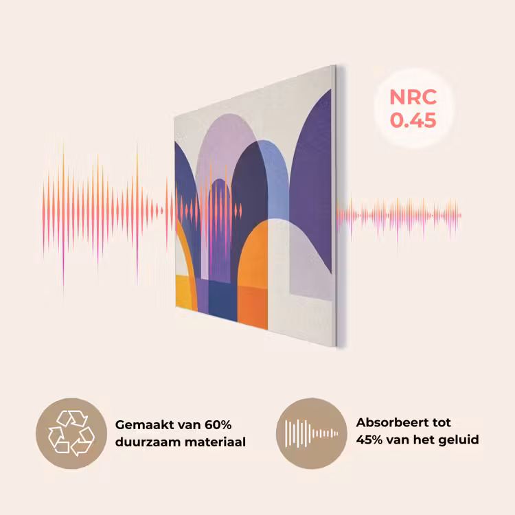 Vormen - Abstract - Grafisch - Oranje PET vilt klein -USP_NL