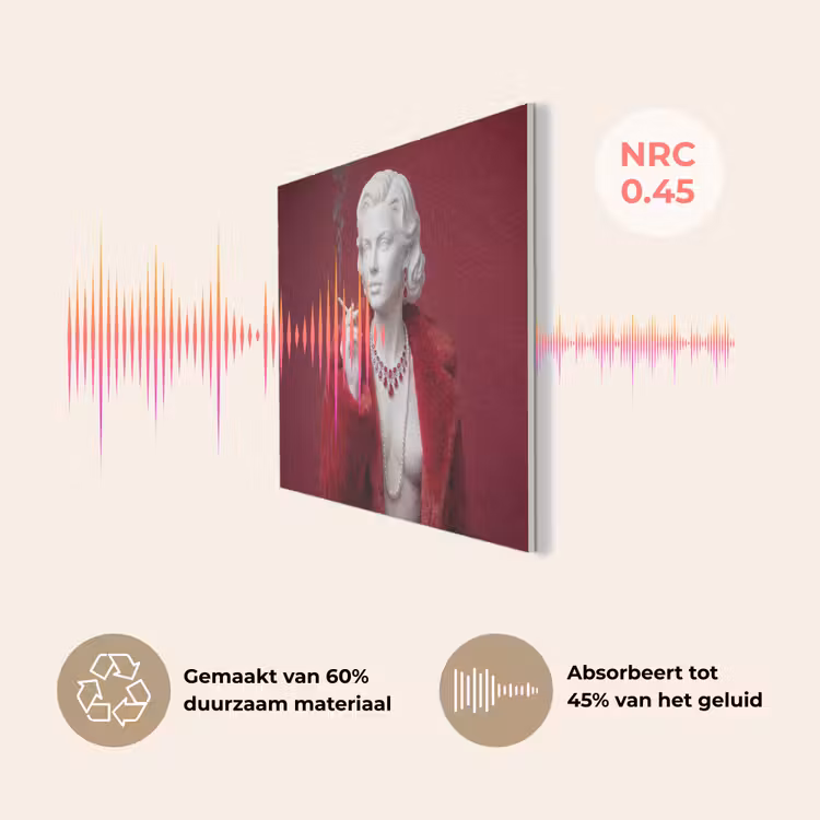 Vrouw - Bontjas - Mode - Klassiek - Rood PET vilt klein -USP_NL