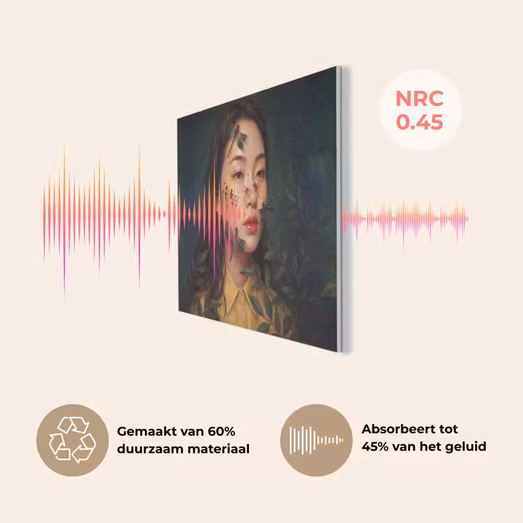 Vrouw - Insecten - Natuur - Portret - Groen PET vilt klein -USP_NL