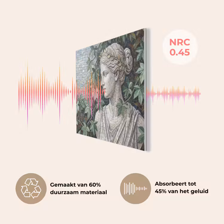 Vrouw - Klassiek - Mozaiëk - Natuur - Groen PET vilt klein -USP_NL
