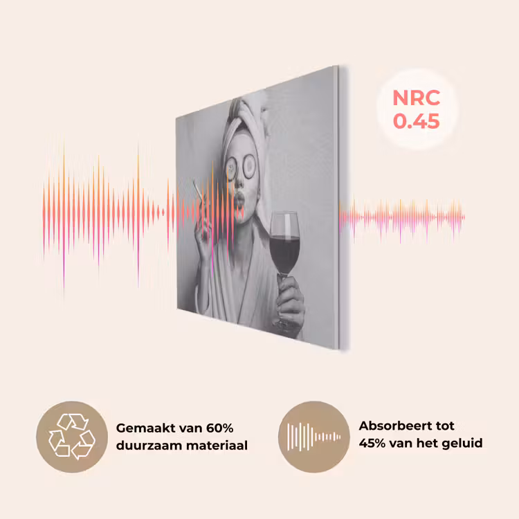 Vrouw - Masker - Wijn - Sigaret PET vilt klein -USP_NL