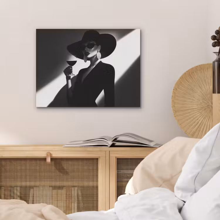 Vrouw - Wijn - Chic PET vilt klein -sfeer3