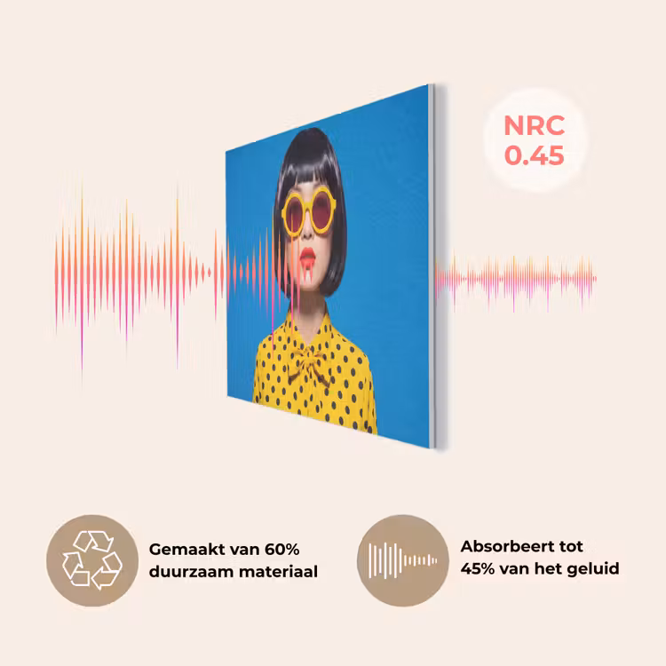 Vrouw - Zonnebril - Pop Art - Portret - Geel PET vilt klein -USP_NL