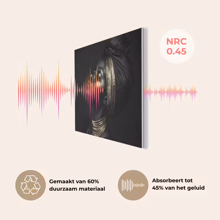 Vrouw - Zwart - Goud - Sieraden PET vilt klein -USP_NL