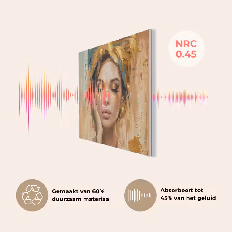 Vrouwen - Portret - Luxe - Goud PET vilt klein -USP_NL